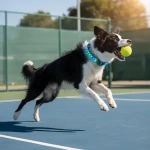 LED Smart Pet Collar Waterproof GPS Positioning Tracker with High-Intensity Lights IP67 USB Rechargeable Battery Adjustable Fit