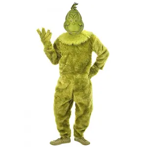 The Grinch Deluxe Men's Jumpsuit w/ Latex Mask The Grinch Deluxe Men's Jumpsuit w/ Latex Mask