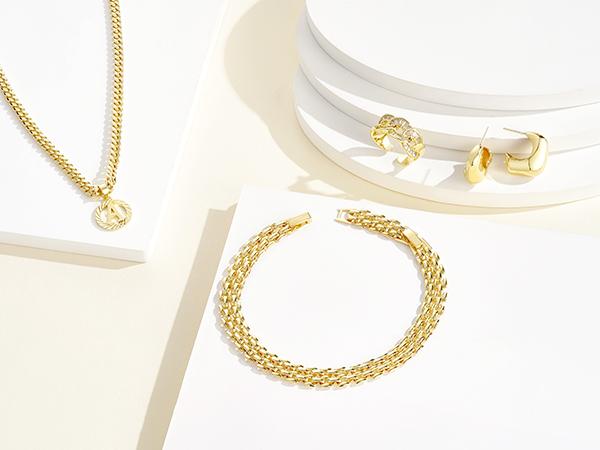 KissYan Gold Ankle Bracelets for Women, 14K Gold Anklets Chunky Cuban Link Chain Summer Beach Foot Jewelry Gifts & Jewelry for Christmas Gifts  9" or 11" Adjustable Extension Chain Valentine's Day Gifts