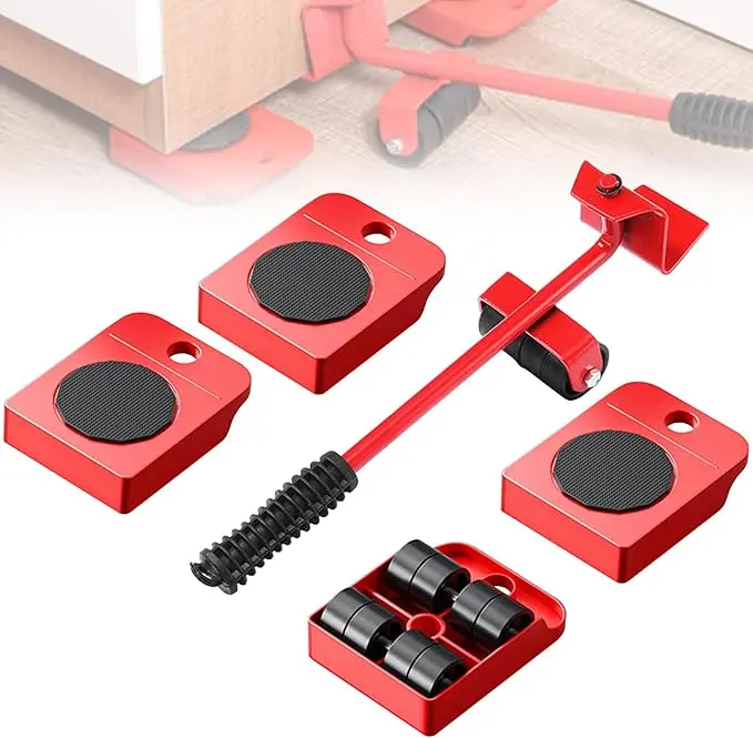 Furniture Mover with Wheels & Furniture Lifter Set,600 Lbs Capacity for Moving Heavy Furniture,360 ° Rotation Wheels Furniture Dolly,Sofa,Refrigerator,Cabinet peel and stick flooring.