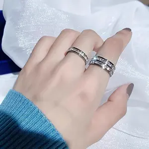 1pc Luxury Titanium Steel Wide Band Ring for Women, Simple Style, December Birthstone, Ideal for Daily Wear & Gifting, Perfect for Valentine'S Day, Anniversary, Christmas - All Seasons Jewelry