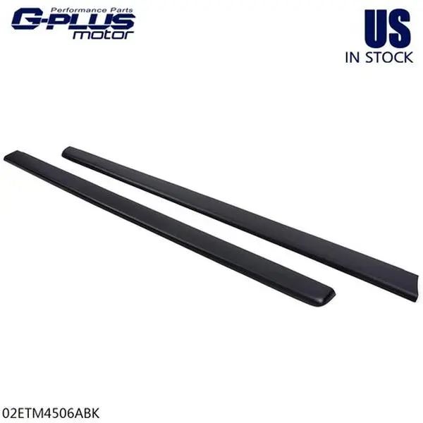MOTOR GPLUS Chrome Truck Bed Rail Cap Molding Cover Replacement Auto Part Set - 1pc Left & Right Caps, Vehicle Direct Fit for 1999-2004 GMC Sierra 2500, 2007 GMC Sierra 1500 Classic, 6.5ft Bed Exterior Trim, Parts