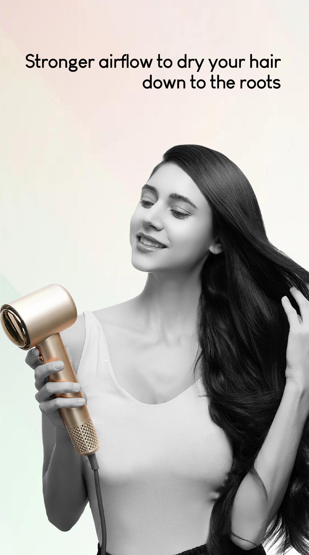 【Spring Glow Up】Tideway H11 High-Speed Hair Dryer, Intelligent Temperature Control w/ Hair & Scalp Care Plasma Ionic Technology & Self Cleaning Blower, No Static Electricity & Frizz, Perfect Present for Men Women Friend Family Gift