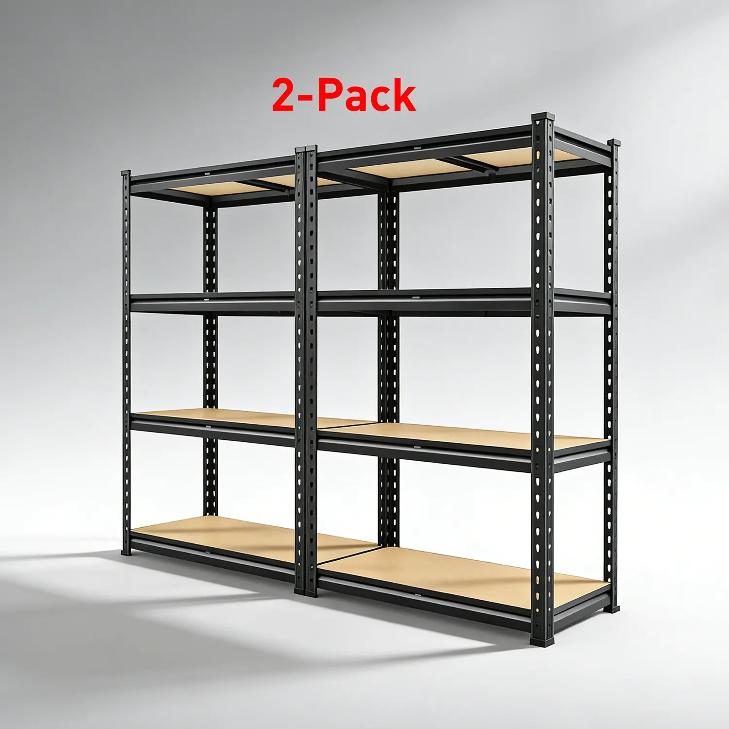 Raybee 2-Pack 4-Tier Heavyduty Garage Shelving Units Metal Shelves Storage Height Adjustable Utility Racks for Warehouse Organizing Pantry Kitchen Basement Shelf Organiser 35.5"Wide 12" Deep 60" High Twin Size 71" Wide #TikTokShopBackToSchool