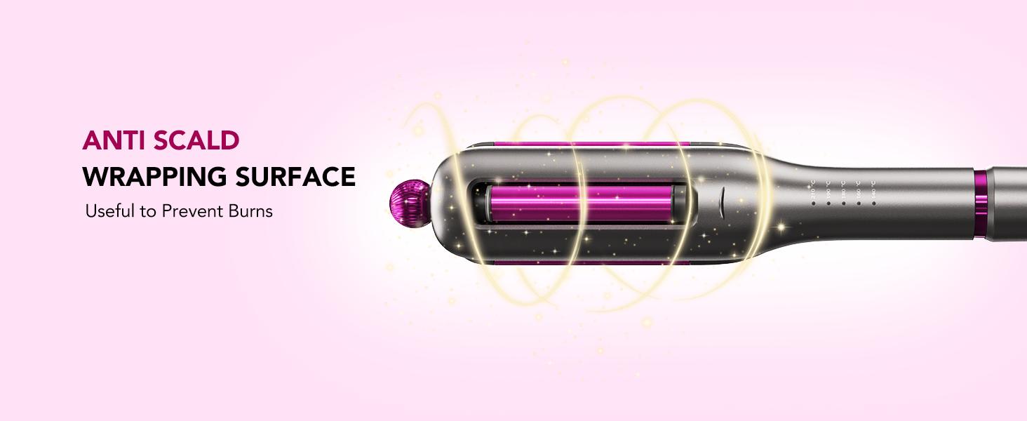 SKG WaveFlex 4-in-1 Adjustable Hair Waver Crimper – Beach Waves Curling Wand, Mermaid Hair Style, Ceramic 4 Barrel Sizes, 5 Temp Settings &  Negative Ionic Care, Fast Heat-Up, Safe and Easy to Use