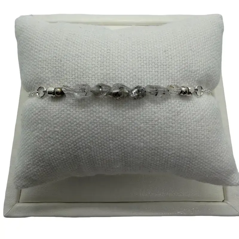 Herkimer Diamond Natural Crystal Gemstone Bracelet