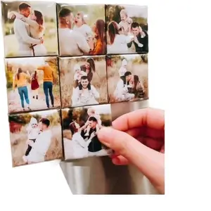 Custom Square Photo Magnet 2"X2" Premium Quality Vibrant Colors Fade Resistant Strong Magnetic Backing High Quality Materials