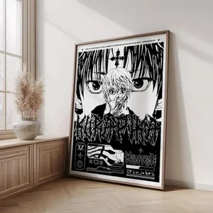 Hunter x Hunter Kurapika Print Poster - Japanese Manga Art - Yoshihiro Togashi Illustration - Unframed High-Definition Scarlet Eyes Wall Art Decor