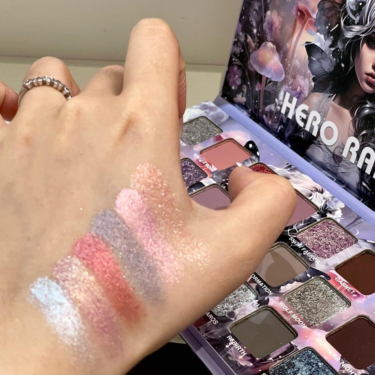 Anime Flower Fairy Deep Autumn 21-Color Eyeshadow Palette - Sparkling Shimmer, Matte & Metallic Finishes - Fall & Holiday Season Makeup - Beginner Friendly, No-Fallout, Long-Lasting, Easy Removal - Great Gift  Makeup makeup palette!!