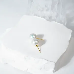 LYE017 11-12mm Pearl earrings Fresh water pearls for birthday/anniversary/holiday /retirement/ graduation presents