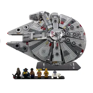 Acrylic Angled Display Stand Compatible with LEGO® 75257 Millennium Falcon (2019)