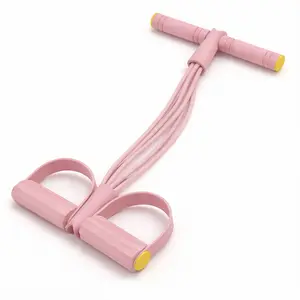 Multifunction Pedal Resistance Trainer with 6 Tubes – Full-Body Home Workout Portable Foot Pedal Exerciser, Stretching & Fitness Training, Stronger Resistance for Effective Training