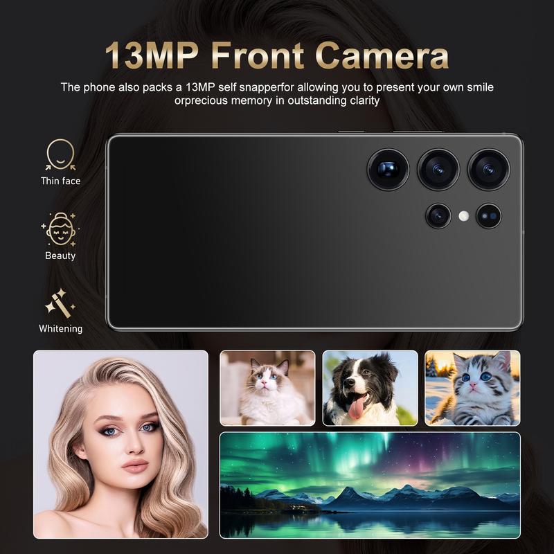 S25 Ultra Latest Version 4g Unlocked Smart Phone, 6.8 Inch Screen, 4500mah Battery, 4+64GB Storage, Dual Sim Slot, Octa-Core Cpu, Android Mobile Phones