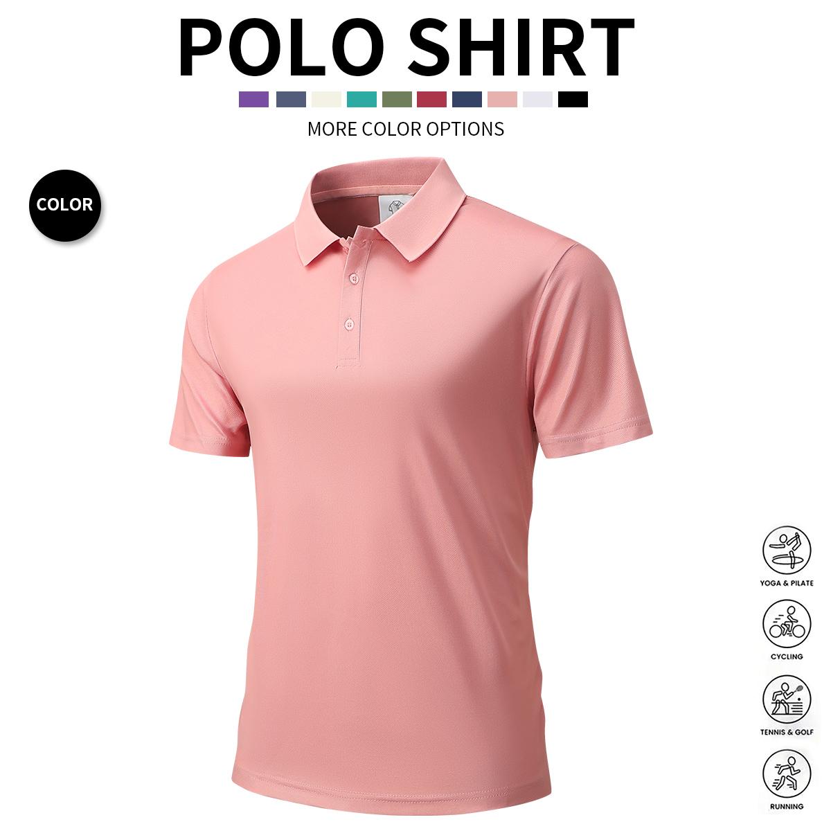 Men's 3-Pack Short-Sleeve Polo Shirt, Casual Summer Golf & Weekend Wear, Breathable Knit Fabric, Regular Fit, Casual Apparel, Activewear Athletic Sports Clothing