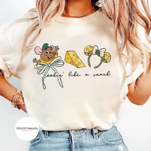 Youth and Adult Retro Coquette Bow Guss Guss Lookin Like A Snack T-shirt, Magic Kingdom Gus Gus Tee, Magic Kingdom Snacks Shirt, Magic Kingdom Girls Trip shirt
