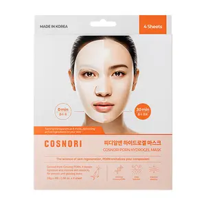 COSNORI PDRN Hydrogel Mask [4 Pack] - Calming & Hydrating, Supports Skin Texture, Moisturizing, Skin Comfort, Korean Facial Mask for Sensitive Skin