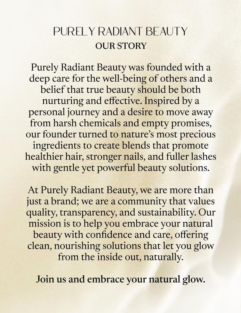 Purely Radiant Beauty Viral Lash & Brow Growth Serum – Organic, Vegan, Prostaglandin-Free – Thicker Longer Lashes – Castor + Rosemary Oil – TikTok Favorite- 75K+Sold