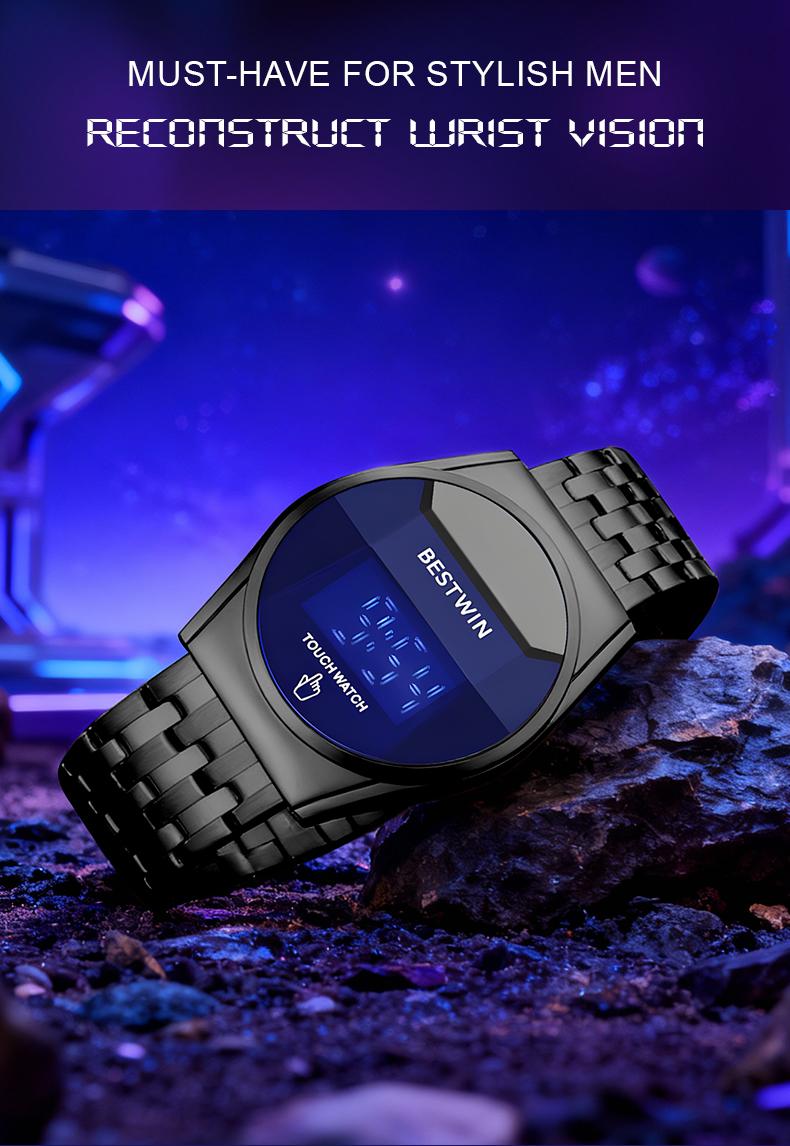 Premium Luxury Men’s Touchscreen Racing Sport Watch – Iridescent Diamond-Cut Mirror Face, Multifunctional Chronograph, Durable Stainless Steel Build, Dual Casual-Business Style, Fashionable Timepiece & Perfect Gift for Him Premium Luxury Men’s Touchscreen Racing Sport Watch – Iridescent Diamond-Cut Mirror Face, Multifunctional Chronograph, Durable Stainless Steel Build, Dual Casual-Business Style, Fashionable Timepiece & Perfect Gift for Him