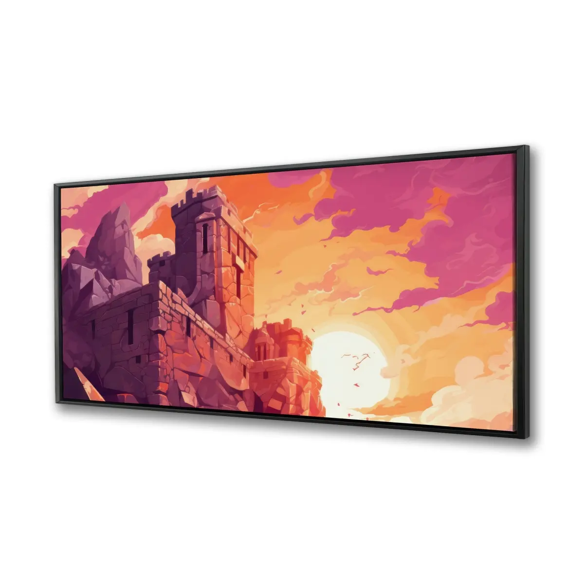 Pictorem C1FC2448ZGNXTY 24x48 in. White-Framed Canvas Wall Art Print, Home Decor Decoration for Room Aesthetic Artwork
