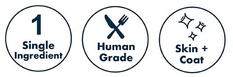 King Lou Wild-Caught Salmon Skin Rolls - Single-Ingredient Treats for Dogs and Cats, 100% USA, Human-Grade Freeze Dried Raw, Naturally Rich in Omegas to Support a Healthy Skin & Coat