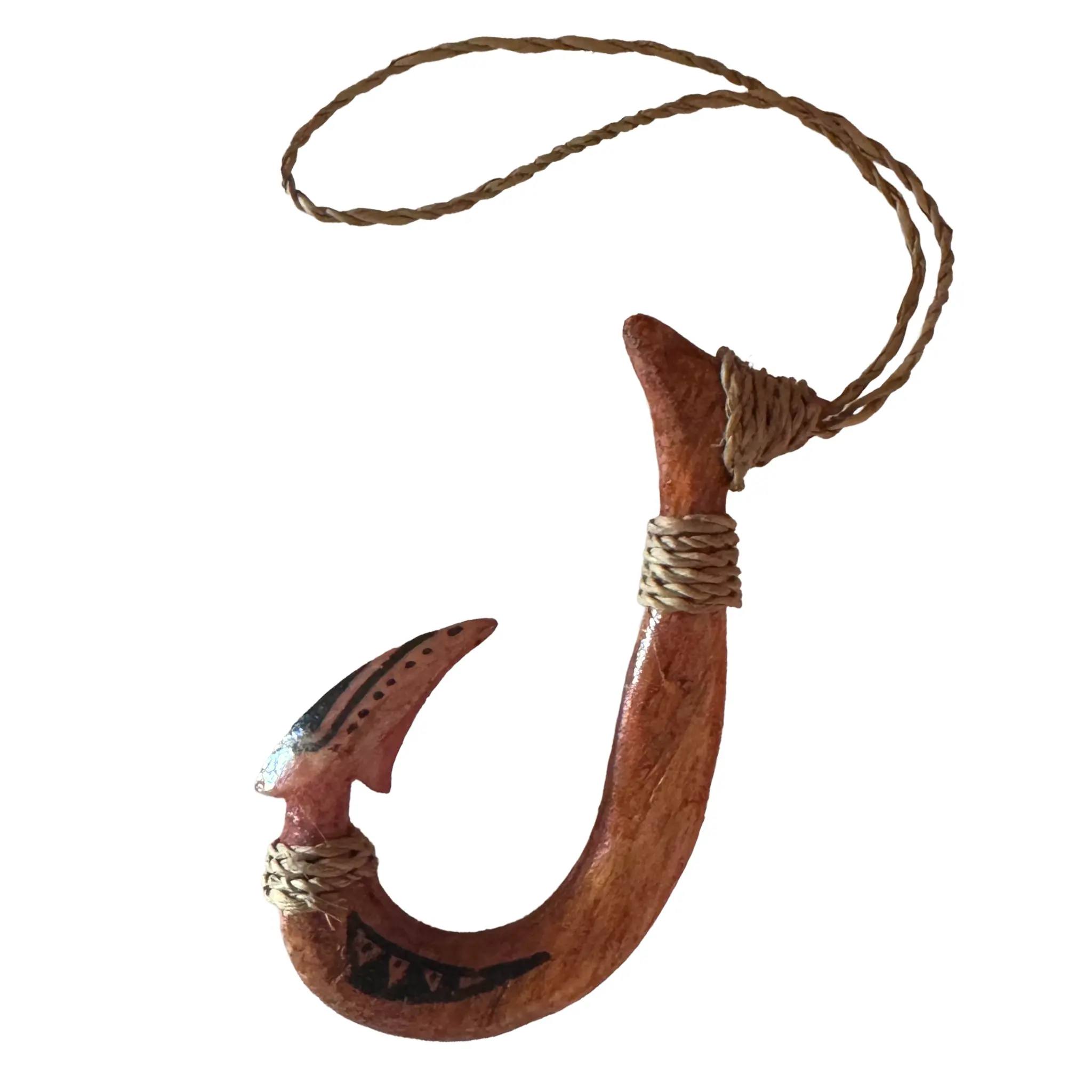 Hawaiian Store Hand-Carved Polynesian Wood Makau Fish Hook (Choose)