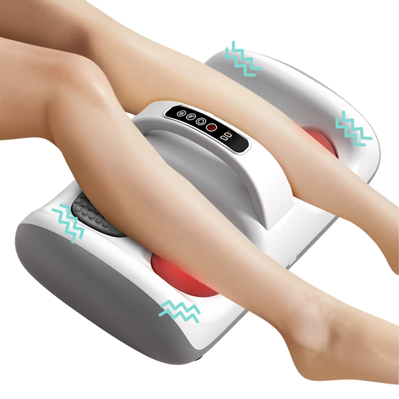 Shiatsu Foot Massager Machine with Soothing Heat, Multi-Mode Deep Kneading & Air Compression - Relax for Home & Office Use (White)