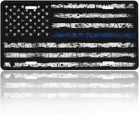 Vintage Blue Line American Flag