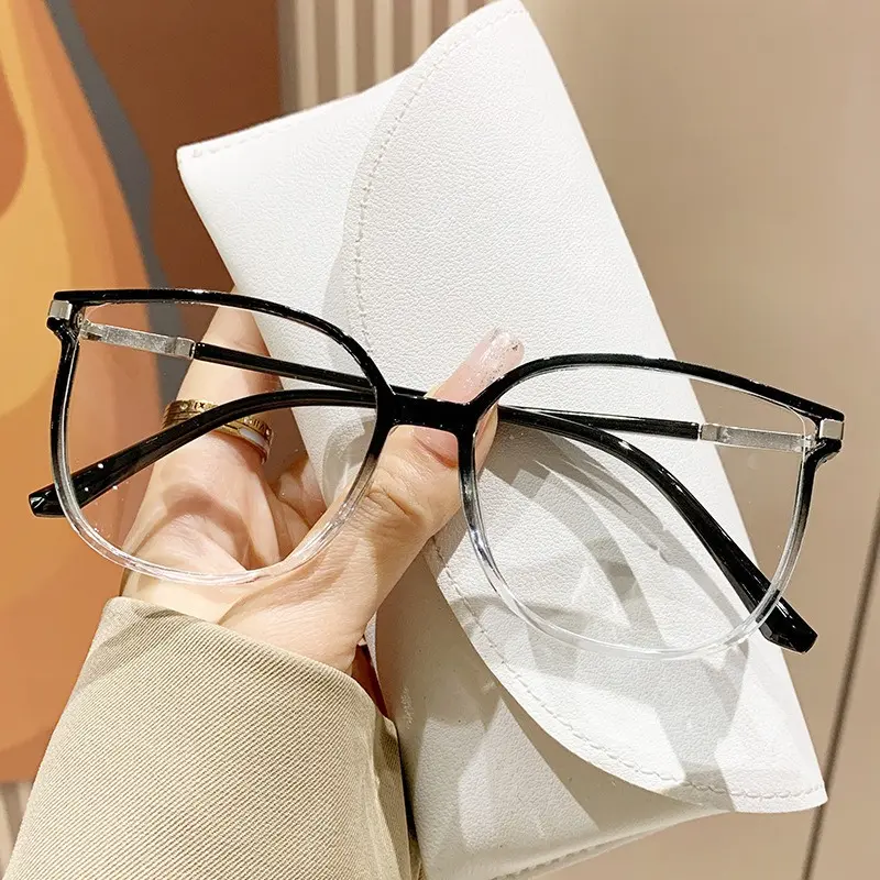 Women's Rhinestone Oversized Blue Light Non-Prescription Glasses - Fashion Eyewear with Elegant Literary Style Versatile Frames, Led-Blocking, Anti-Light, Crystal-Clear, Protection for Daily Reading & Office Use, Led-Blocking Non-Prescription Glasses, Ant