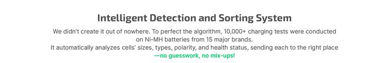 OLIGHT Ostation X Battery Charger for NiMH AA Rechargeable Battery, Charging, Testing, Storage, 3-in-1 Automatic Design