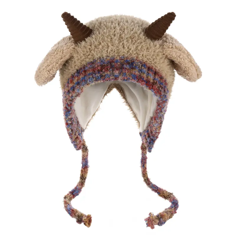fur lined hat with ear - TikTok Shop display picture 2