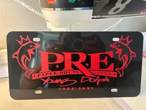 Paper Route Empire Young Dolph License Plate, Car Plate - Truck Plate