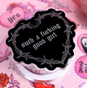 Bookish Theme Phone Grip, Shadow Daddy Kindle Holder, Phone Accessory, Magnetic Pop Socket, Gift For Book Lovers