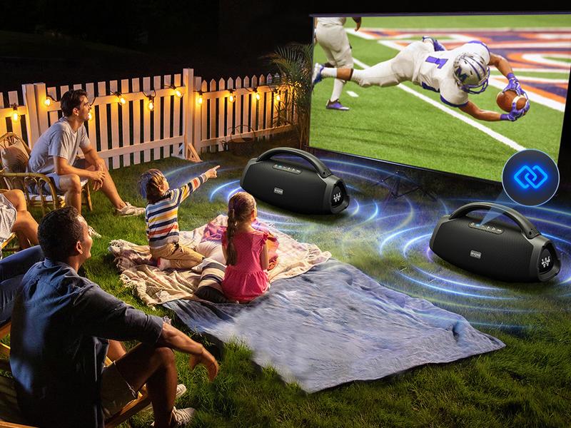 W-KING Flagship X20 Speaker, 330W Peak Loudest Boom Box, IP67 Waterproof Party Bluetooth Speaker with 7.5" Subwoofer, Massive Bass, Hi-Fi, Large Outdoor Wireless Speakers, EQ APP/Bass Boost/Fast Charge/24H/MIC&Guitar in/TF Weatherproof Loudspeaker System W-KING Flagship X20 Speaker, 330W Peak Loudest Boom Box, IP67 Waterproof Party Bluetooth Speaker with 7.5" Subwoofer, Massive Bass, Hi-Fi, Large Outdoor Wireless Speakers, EQ APP/Bass Boost/Fast Charge/24H/MIC&Guitar in/TF Weatherproof Loudspeaker System