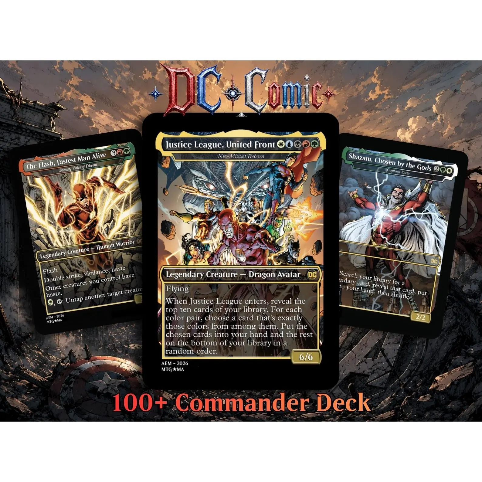 DC Superhero Commander Deck | 120+ Cards