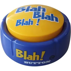 Products Blah Button - 12 Hilarious Blah Sayings - Talking Toy for Stress Relief & Laughs - Funny Gift & Stocking Stuffer
