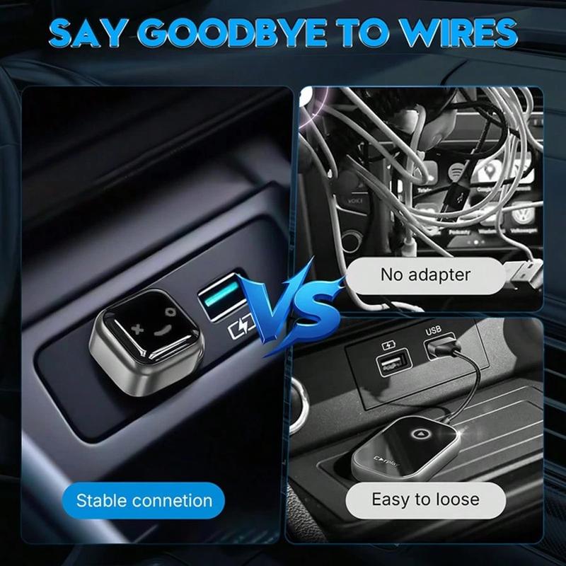 (2 In 1)Wireless CarPlay Adapter For Android 11+/Ios 10+ - 2025 Upgrade Wired CarPlay,Metal Body,Mini Size,Plug And Play,Perfect Compatible With Built-In Wired Apple CarPlay And Android Auto Cars