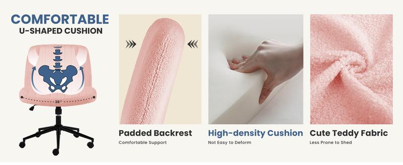 【Star Furniture】Height Adjustable Criss Cross Chair with No Wheels / with Wheels - Office Wide Swivel Home Office Desk Chairs Reading Chair