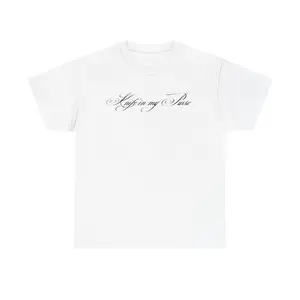 kn*fe in my purse tee | white t-shirt, cursive text