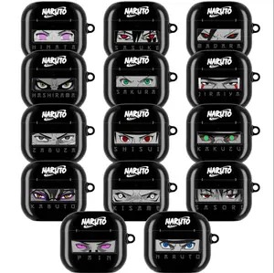 Anime Eye Portrait Aesthetic AirPods Case  Dark Ninja Inspired Character Eyes – Power Gaze, Mystic Vision & Warrior Stare Icons  Black Minimal Otaku Style  Japanese Anime Inspired Art  Durable Protective Cover