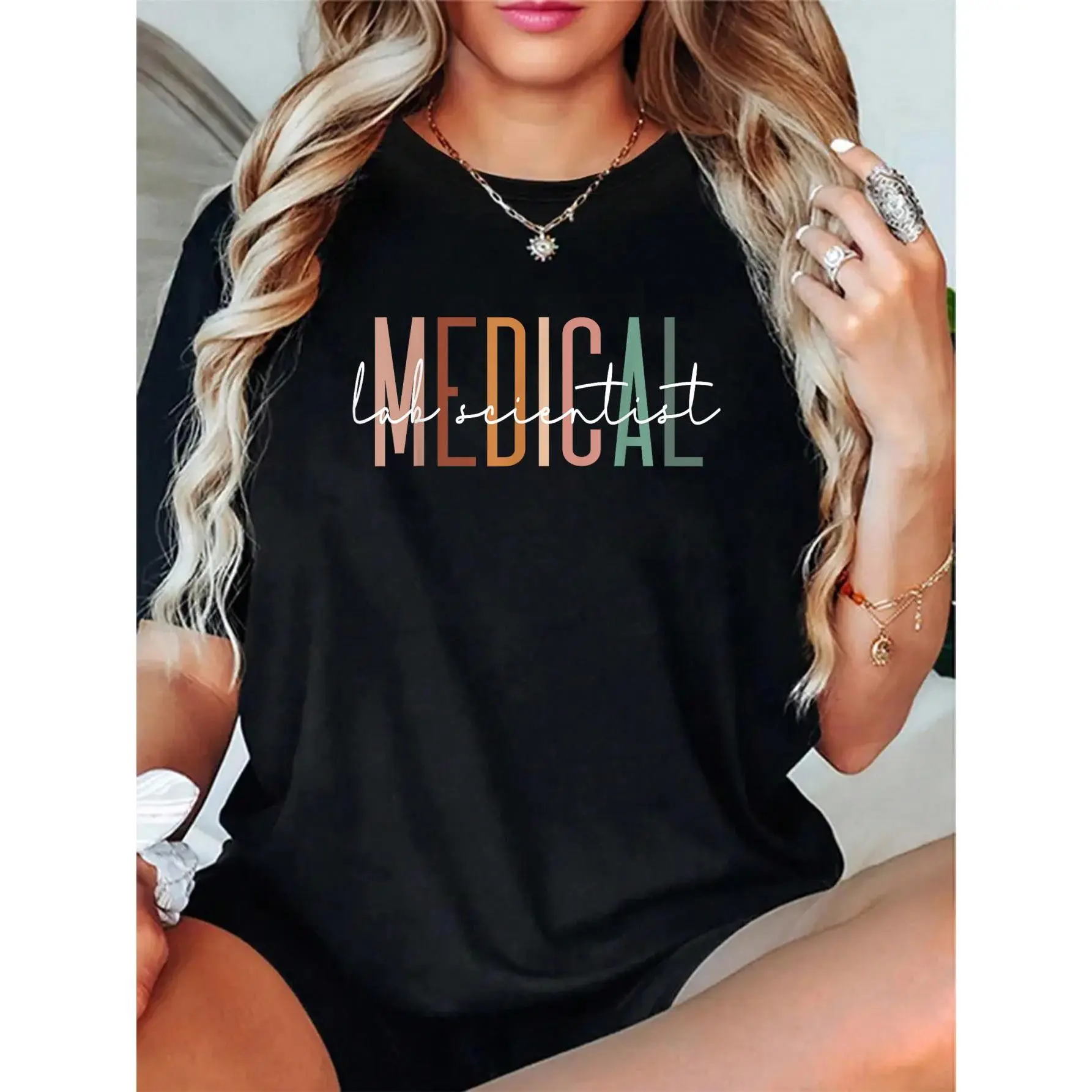100% Cotton Unisex Medical Laboratory Scientist Lab Technologist Lab Technician T-Shirt – Trendy Summer Tee, Casual Streetwear, Gift for Him & Her