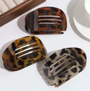 3 pcs Seamless Flat Oval Hair Clip Set, Stylish And Simple Hairpins, Suitable For Daily Wear With Any Hairstyle，Made Of Upgraded Abs Material, It Is Flexible And Resistant To Bending, So Say Goodbye To Breakage!