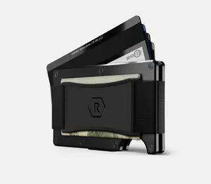 Ridge Wallet 2.0 - Aluminum RFID-Blocking Slim & Strong-Built Plain Pattern Wallet with Cash Strap & Built For Life Warranty Ridge Wallet 2.0 - Aluminum RFID-Blocking Slim & Strong-Built Plain Pattern Wallet with Cash Strap & Built For Life Warranty