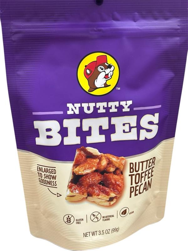 Buc-ee’s Nutty Bites Butter Toffee Peacan and Himalayan Pink Salted Pistachio