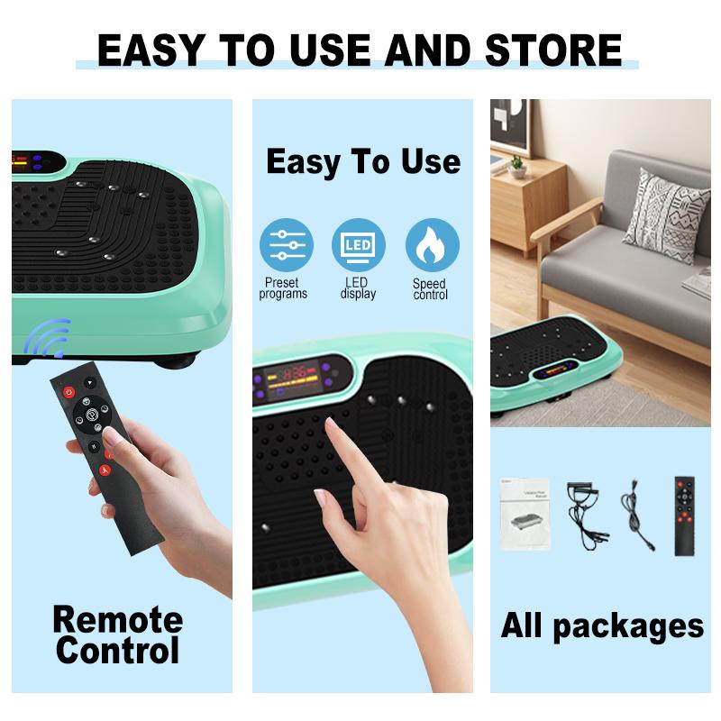 HOTWAVE Vibration Plate Machine, 450 lbs weight capacity, full-body workout vibration plate, home fitness equipment SpringStatements