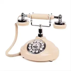 Audio Guest Book Wedding Phone Audio Guestbook Phone Vintage Style Audio Message Voicemail for Partys Birthdays Beige