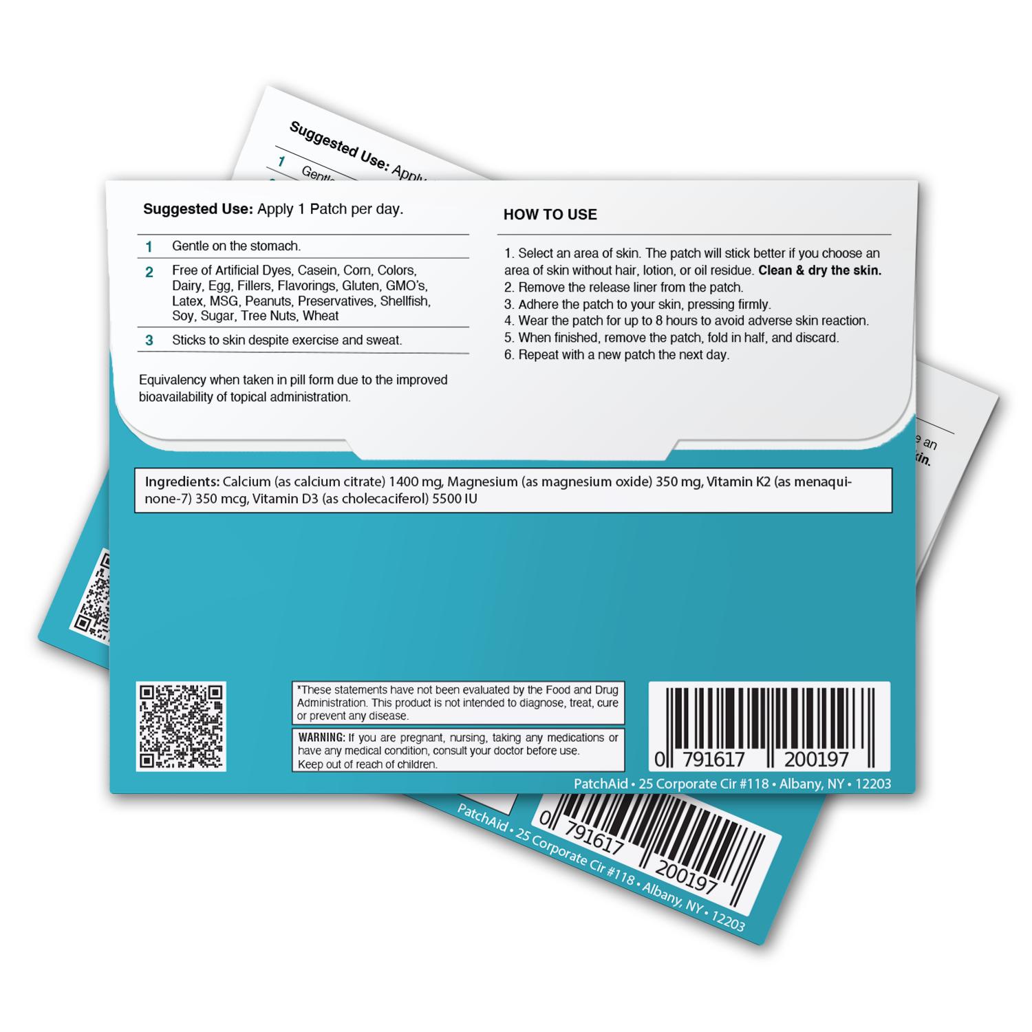 Gastric Bypass Surgery Vitamin Patch Pack