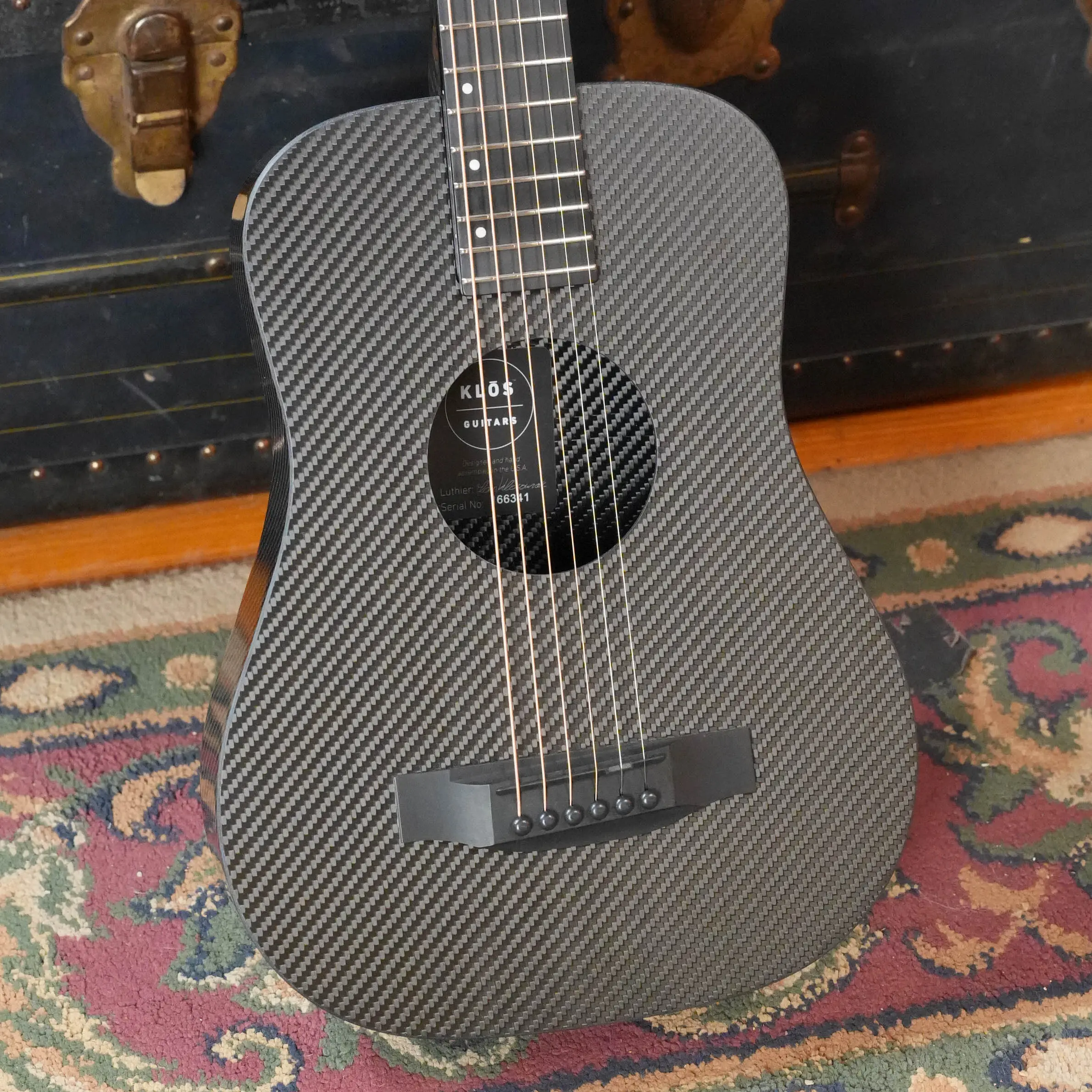 KLOS X_T_DA Full Carbon Fiber Travel Acoustic Guitar #6341