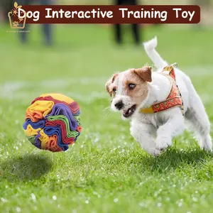 Dog Snuffle Ball – Interactive Puzzle Toy , Pet Foraging Ball, Encourages Natural Foraging, Slow Feeder for Training & Stress Relief, Food-Hiding Treat Ball Chew Toy, Machine Washable, Fits All Sizes