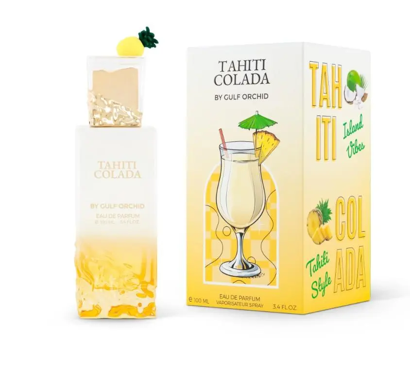 GULF ORCHID Tahiti Colada Tropical Coconut Unisex Fragrance, 100ml, Versatile Wear for All Genders