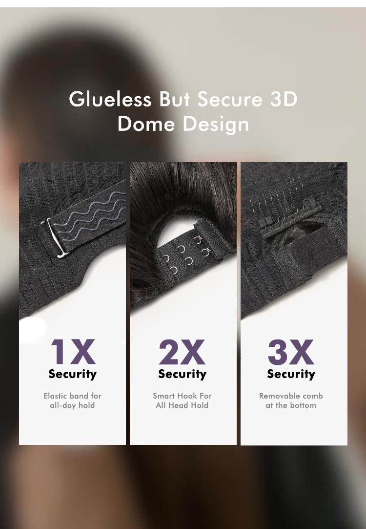 Luvme All-Day Comfor Wig Loose Body Wave Glueless 7x6 Closure HD Lace Human Hair Wig with Bangs Pre-Cut Lace